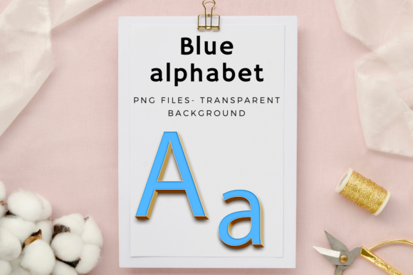 Blue Wedding Alphabet Clipart: Beyond the Standard Typeface