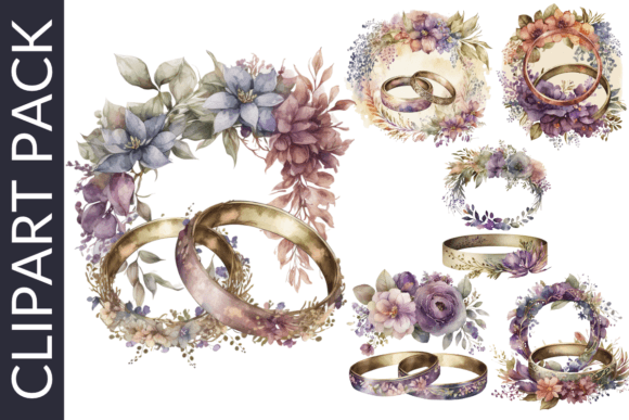Boho Wedding Rings Watercolor Clipart: A Designer's Guide