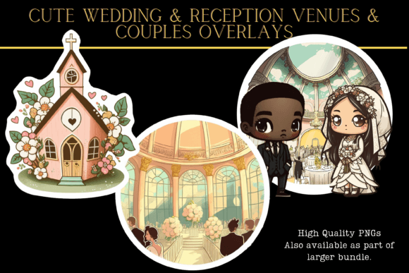 Charming Wedding Overlays: Diverse Couples & Venues