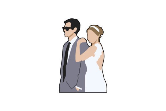 Portrait Wedding Bride Couple Isolated: A Designer's Guide