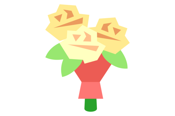 Rose Bouquet Color Icon: A Designer's Floral Asset