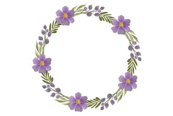 Timeless Elegance: Using a Purple Flower Wreath in Your Designs
