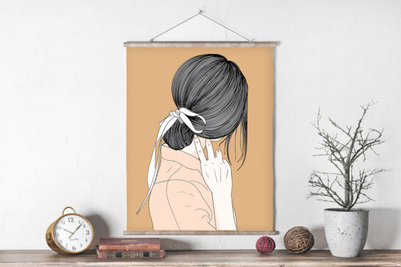 Wall Art Hairstyle at Friends Wedding: A Doodle Art Style Guide
