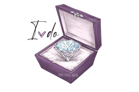 Wedding Ring Clipart: Planner Clipart for Modern Designs