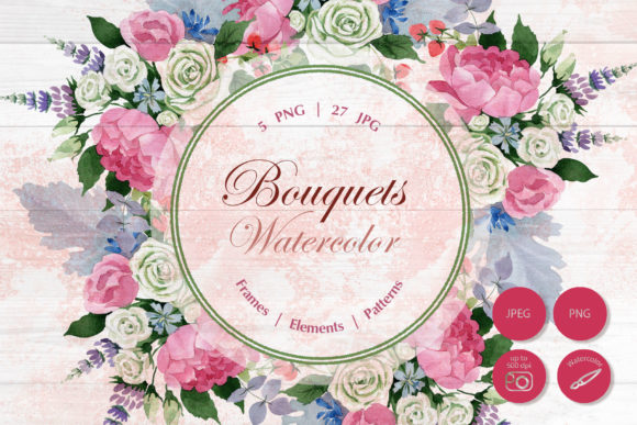 Wedding Watercolor Bouquets Set: Elevate Your Creative Projects