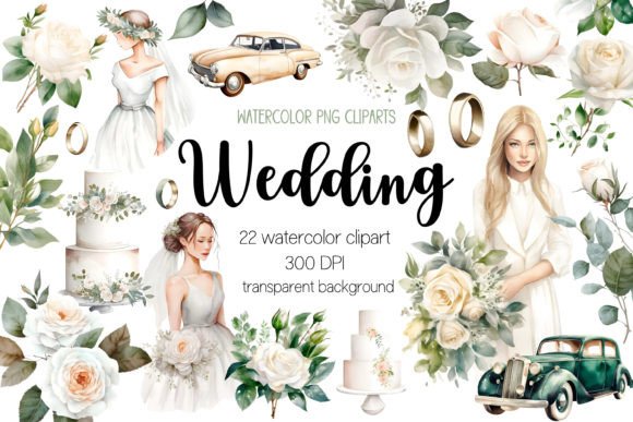 Wedding Watercolor Clipart Bundle: A Designer’s Secret Weapon